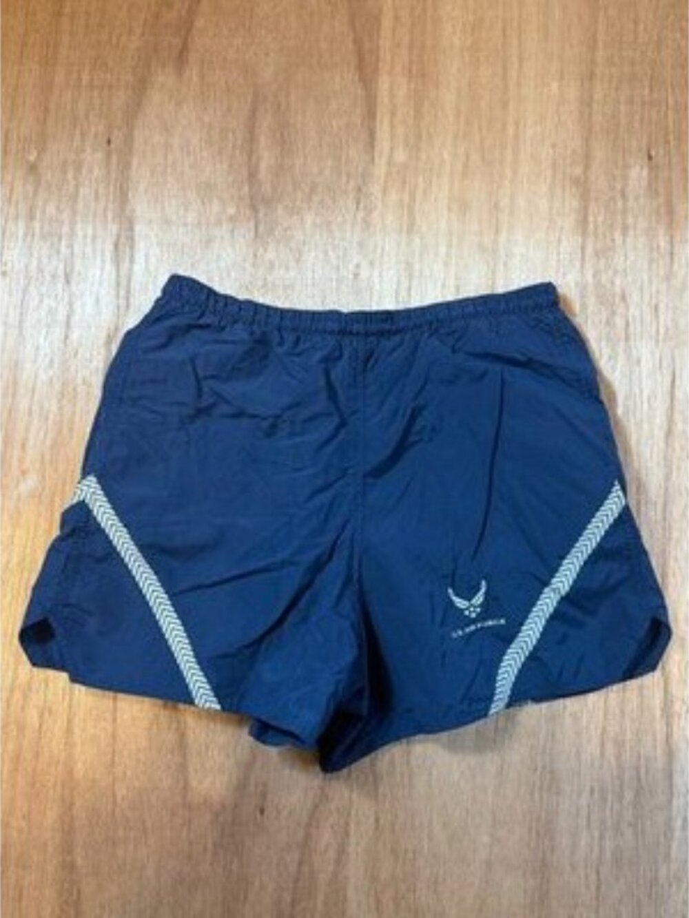 US Air Force PTU Training Shorts Navy Reflective Drawstring Men's Large